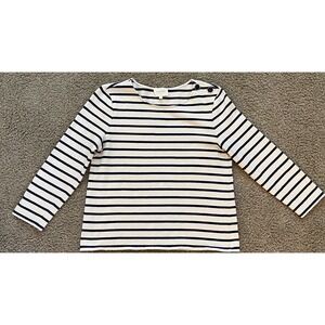 Striped Navy and White Sweater